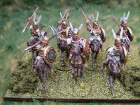 28mm Romans Hail Caesar  (10 of 19)  Aventine metal cavalry maybe samnite or similar armoured cavalry as i remember